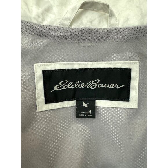 Eddie Bauer Women's Rainfoil Packable Jacket Hooded Pockets Size M Weatheredge - Picture 12 of 14
